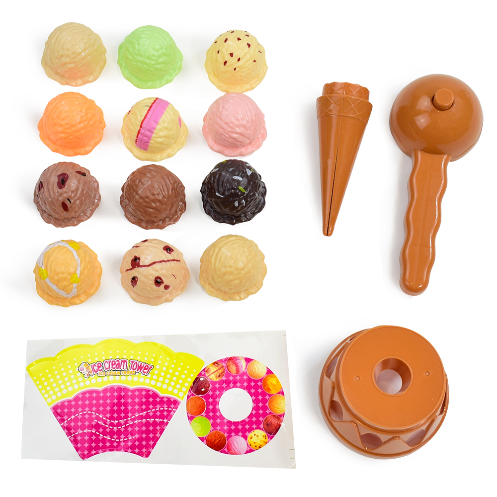 Jeux d'empilage de crème glacé - Kids Outdoor Kitchen Accessories avis et prix